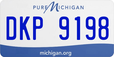 MI license plate DKP9198