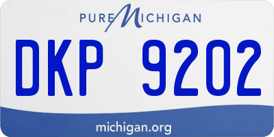 MI license plate DKP9202