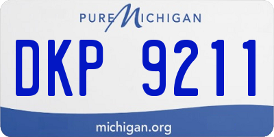 MI license plate DKP9211