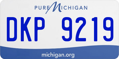 MI license plate DKP9219