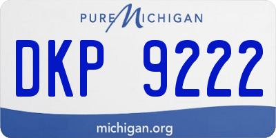 MI license plate DKP9222