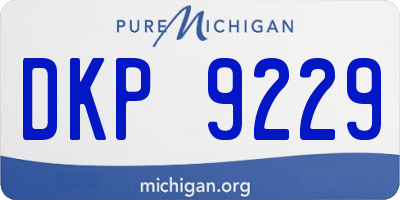 MI license plate DKP9229