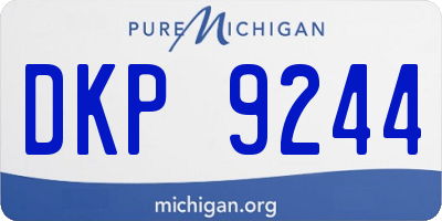 MI license plate DKP9244