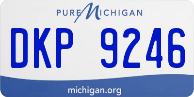 MI license plate DKP9246