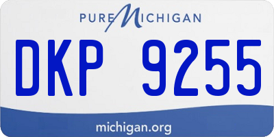 MI license plate DKP9255