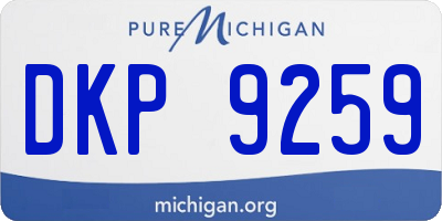 MI license plate DKP9259