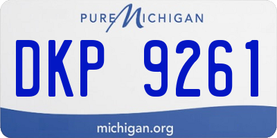 MI license plate DKP9261
