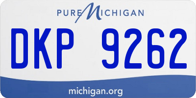 MI license plate DKP9262
