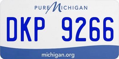 MI license plate DKP9266