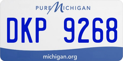 MI license plate DKP9268
