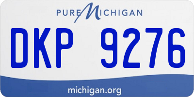 MI license plate DKP9276