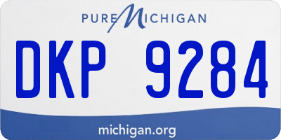 MI license plate DKP9284