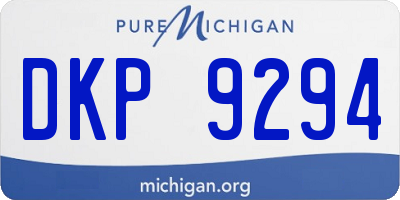 MI license plate DKP9294