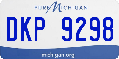 MI license plate DKP9298