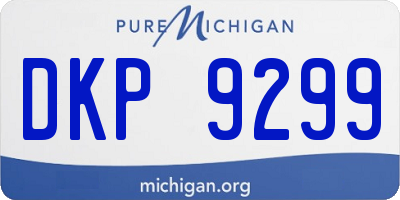 MI license plate DKP9299
