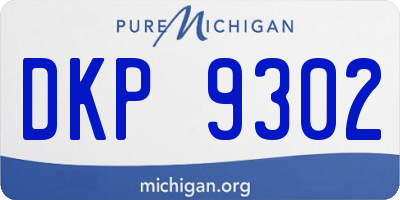 MI license plate DKP9302