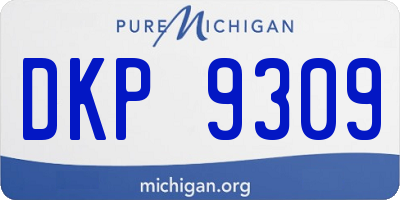 MI license plate DKP9309