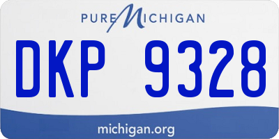 MI license plate DKP9328