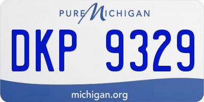 MI license plate DKP9329