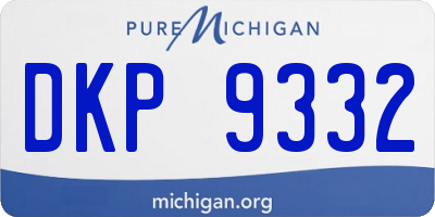 MI license plate DKP9332