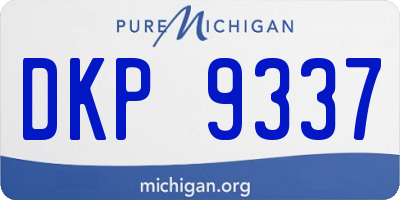 MI license plate DKP9337