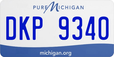 MI license plate DKP9340