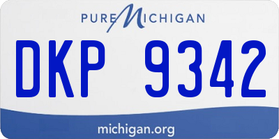 MI license plate DKP9342