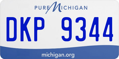MI license plate DKP9344