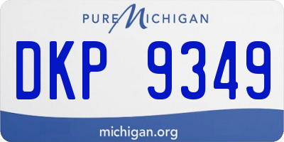 MI license plate DKP9349