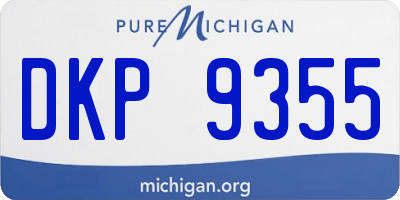 MI license plate DKP9355