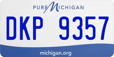 MI license plate DKP9357