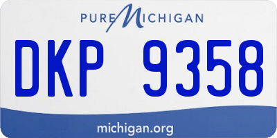 MI license plate DKP9358