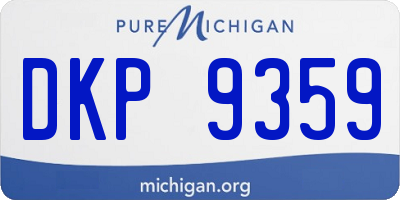 MI license plate DKP9359
