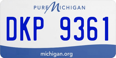 MI license plate DKP9361