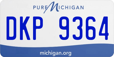 MI license plate DKP9364