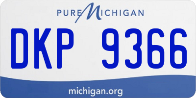 MI license plate DKP9366