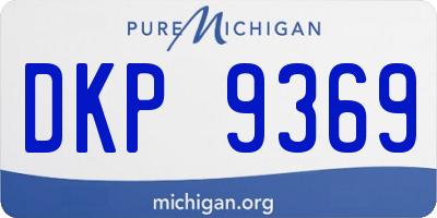 MI license plate DKP9369