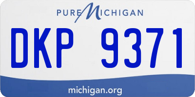 MI license plate DKP9371