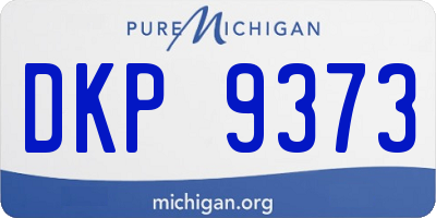 MI license plate DKP9373