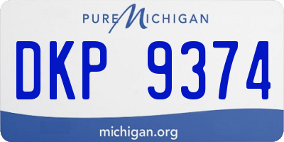 MI license plate DKP9374