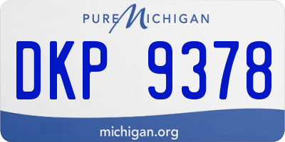 MI license plate DKP9378