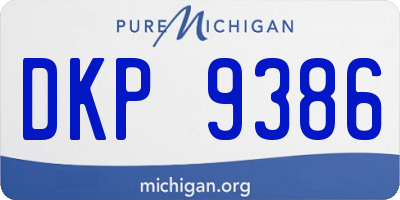 MI license plate DKP9386