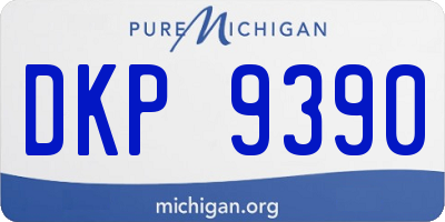 MI license plate DKP9390