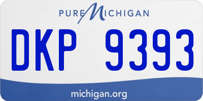 MI license plate DKP9393
