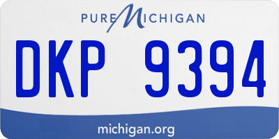 MI license plate DKP9394
