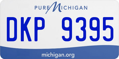 MI license plate DKP9395