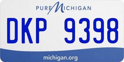 MI license plate DKP9398
