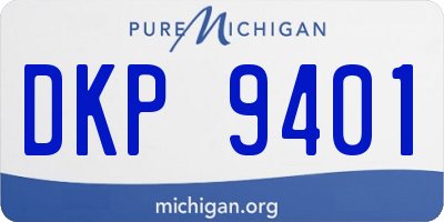 MI license plate DKP9401