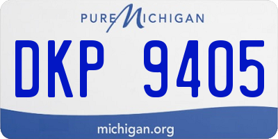 MI license plate DKP9405