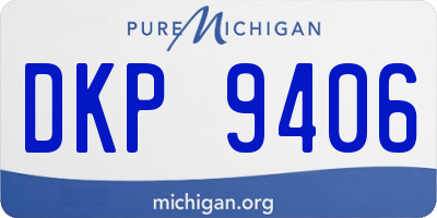 MI license plate DKP9406